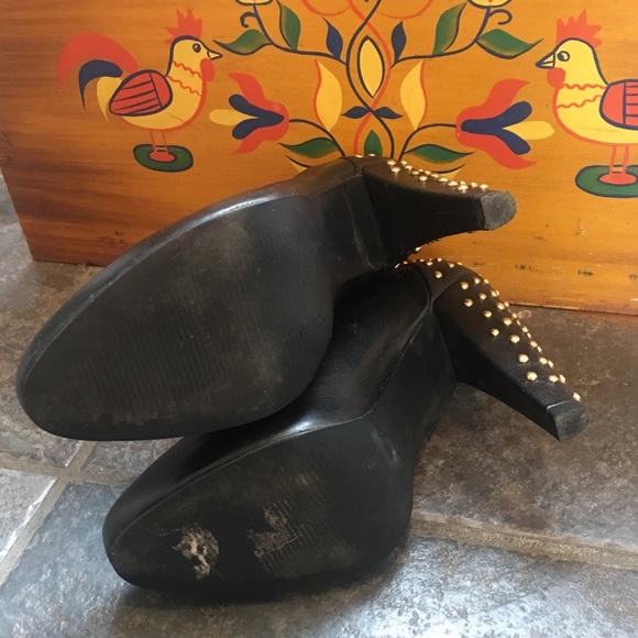 Steve Madden Clubbing Studded Heeled Booties Sz 6 - Picture 8 of 8